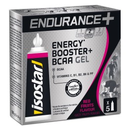 Gel Energético Isostar Endurance BCAA (5x20g) Frutos Rojos