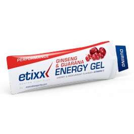 Gel Energético Energy Gel Etixx 50g Cereza y Grosella con Ginseng y Guaraná